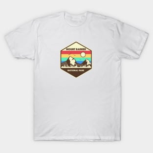 Mount Rainier National Park Retro T-Shirt